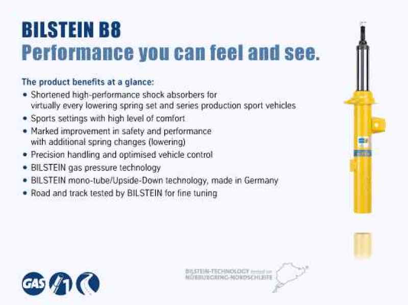 Bilstein B8 SP 14-15 Mini Cooper Base/S Front Right Twintube Strut Assembly