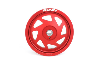 Perrin 19-21 Subaru WRX / 16-18 Forester Lightweight Crank Pulley (FA/FB Engines w/Large Hub) - Red