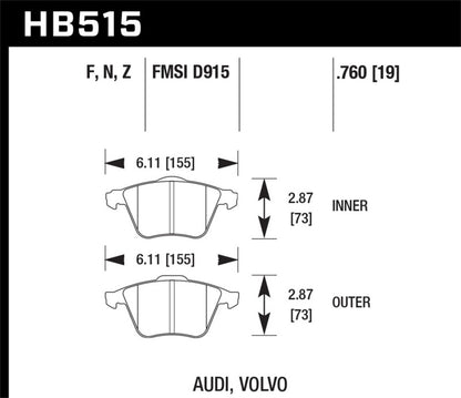 Hawk HPS Street Brake Pads