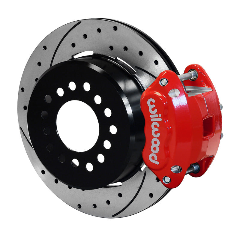 Wilwood D154 P/S P-B Kit Drilled-Red Small Ford 2.66in Offset