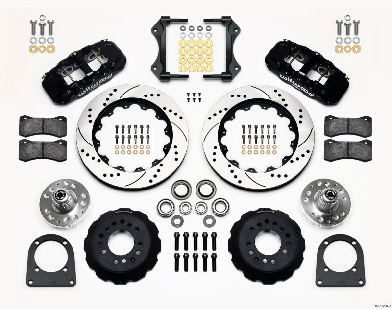 Wilwood AERO6 Front Hub Kit 14.00in Drilled TCI-IFS 71-78 (Pinto Based)