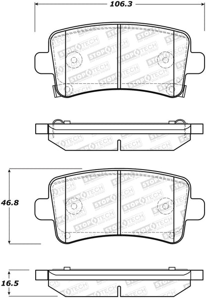 StopTech Street Brake Pads - Front