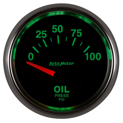 Autometer GS 0-100 PSI Short Sweep Electronic Oil Pressure Gauge