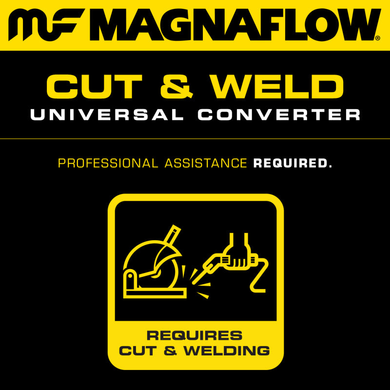 MagnaFlow Conv Univ 2.25 Single O2 Boss