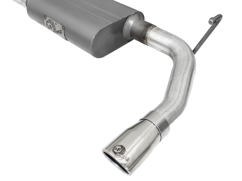 aFe Scorpion 2-1/2in Alum Steel Cat-Back Exhaust w/Pol Tip 07-18 Jeep Wrangler (JK) V6-3.6L/3.8L