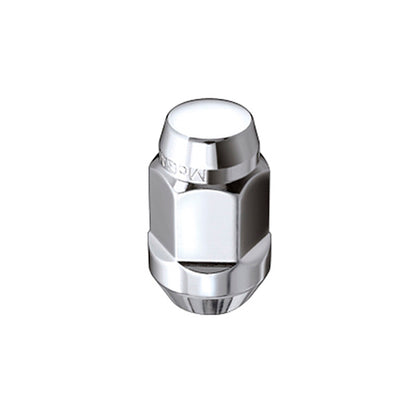 McGard Hex Lug Nut (Cone Seat Bulge Style) 7/16-20 / 3/4 Hex / 1.45in. Length (4-Pack) - Chrome