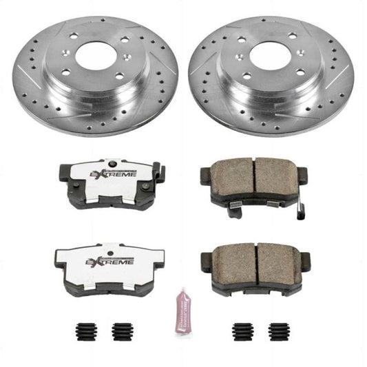 Power Stop 92-96 Honda Prelude Rear Z26 Street Warrior Brake Kit