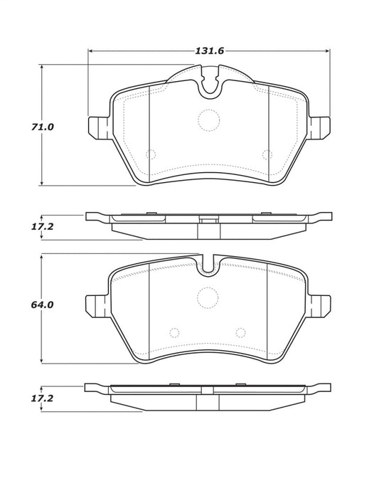 StopTech Street Touring 06-09 Mini Cooper/Cooper S Front Brake Pads