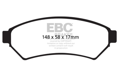 EBC 05-09 Buick Allure (Canada) 3.6 Ultimax2 Front Brake Pads