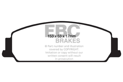 EBC 08-10 Pontiac G8 3.6 Bluestuff Front Brake Pads