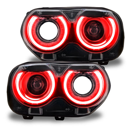 Oracle 15-21 Dodge Challenger RGB+W Headlight DRL Kit - ColorSHIFT w/ Simple Controller