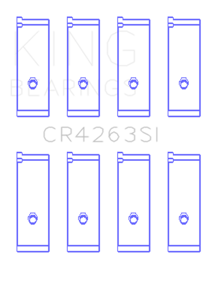 King Engine Bearings Toyota 1ZZ-FE Rod Bearing Set - Size +.25mm
