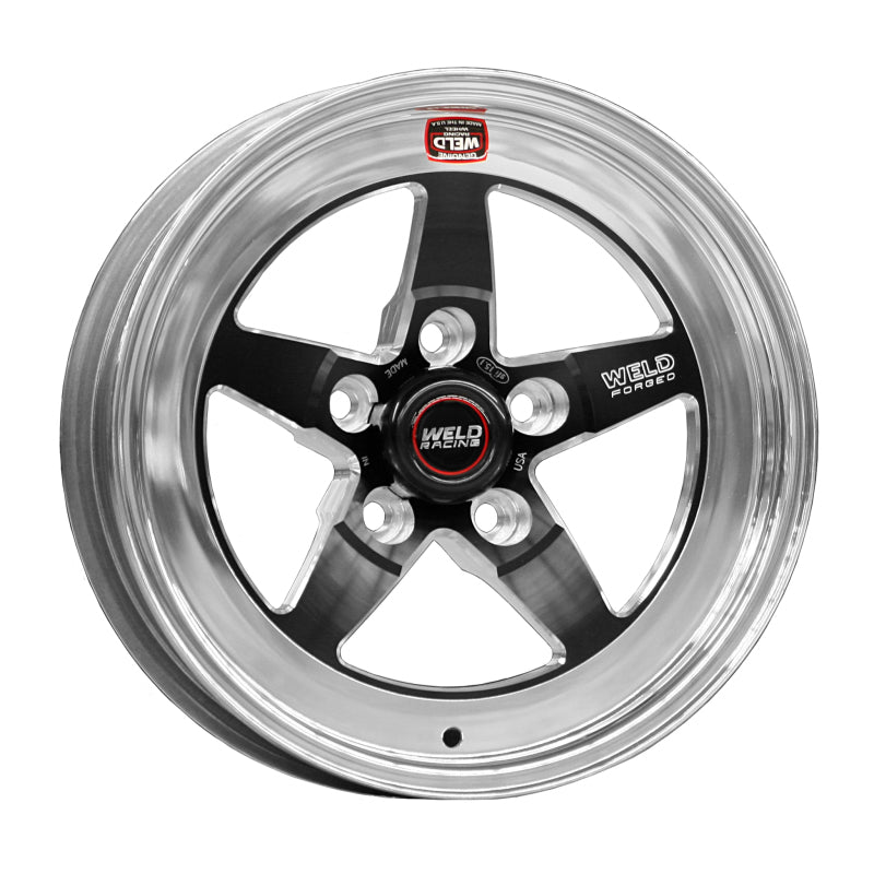 Weld S71 15x4 / 5x4.5 BP / 1.5in. BS Black Wheel (Medium Pad) - Non-Beadlock