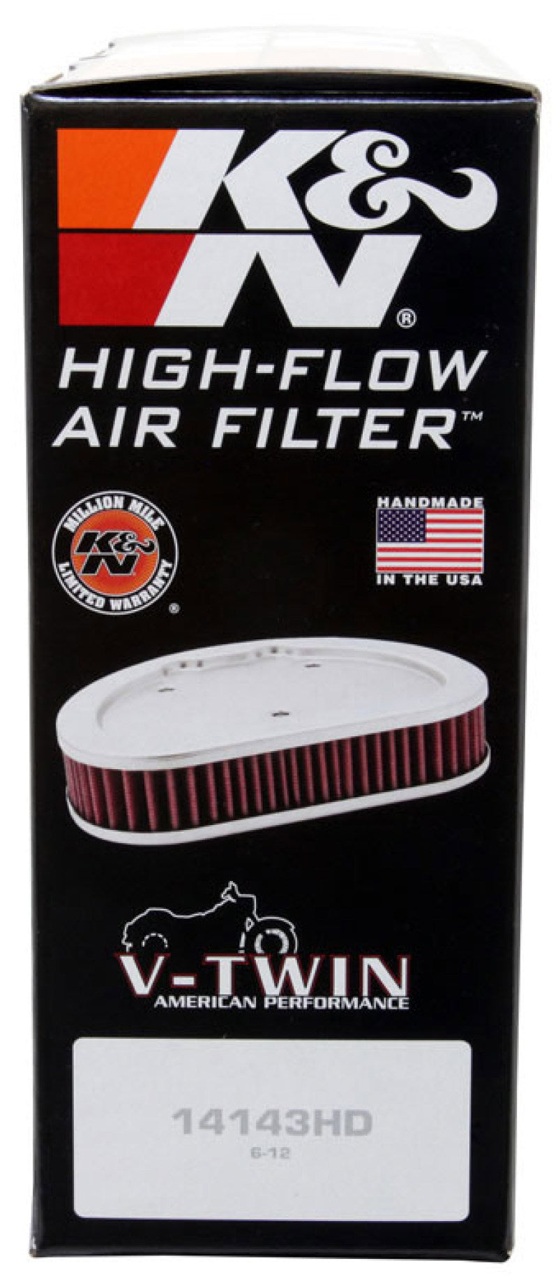 K&N Custom Air Filter Round 6.125in ID / 7.5in OD / 2.25 in Height