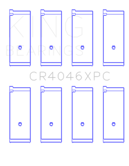 King Engine Bearings Acura D16A1 (Size STDX) Performance Rod Bearing Set