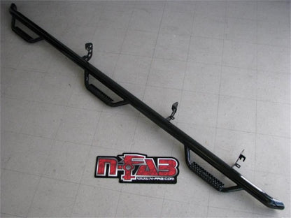 N-Fab Nerf Step 02-08 Dodge Ram 1500/2500/3500 Quad Cab 8ft Bed - Tex. Black - Bed Access - 3in