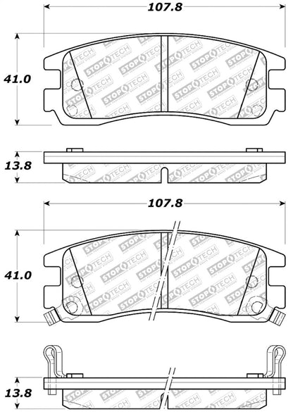 StopTech Street Select Brake Pads - Front