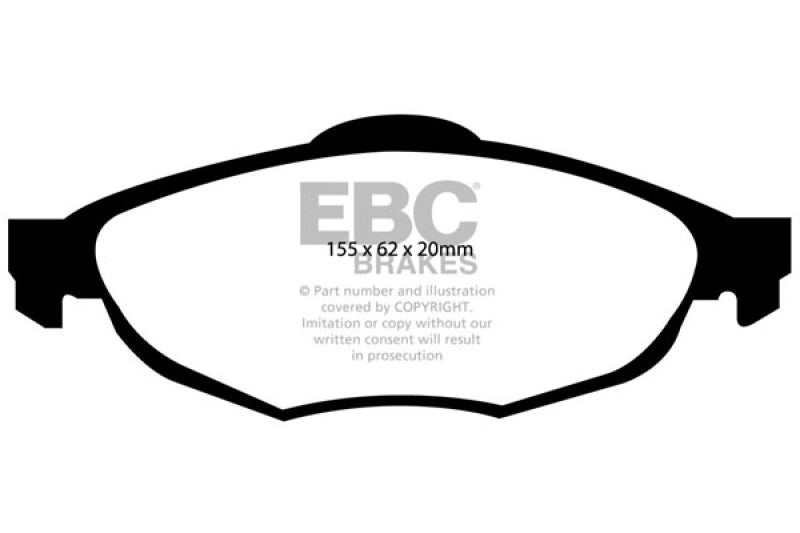 EBC 01-06 Chrysler Sebring Sedan 2.4 Ultimax2 Front Brake Pads