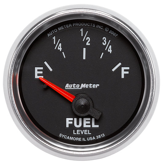 Autometer GS 52mm 0-90 ohms Short Sweep Electronic Fuel Level GM Gauge