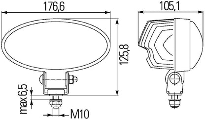 Hella Work Lamp Na 0Gr Md1224 Dt Ov90 1Gb