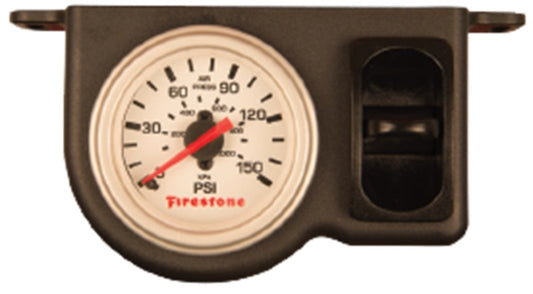Firestone Pneumatic Single Pressure Gauge (Use w/Air Tank System) - White Plastic (WR17602570)