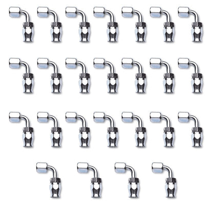 Russell Performance -10 AN Endura PowerFlex Power Steering 90 Degree Hose Ends(25 pcs.)