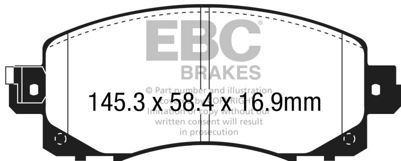 EBC 2022+ Subaru WRX 2.4T Greenstuff Front Brake Pads