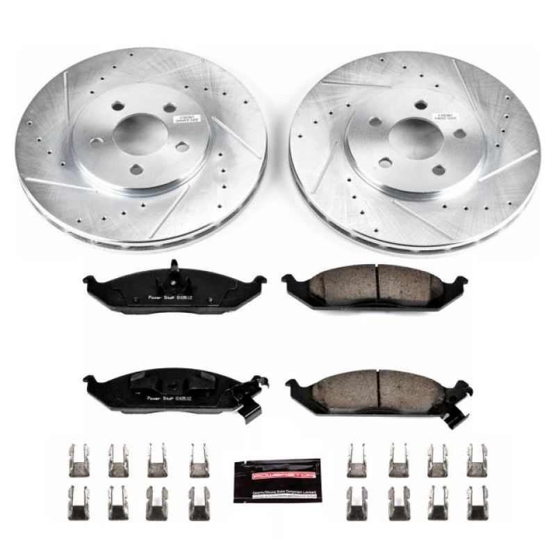 Power Stop 95-00 Chrysler Cirrus Front Z23 Evolution Sport Brake Kit