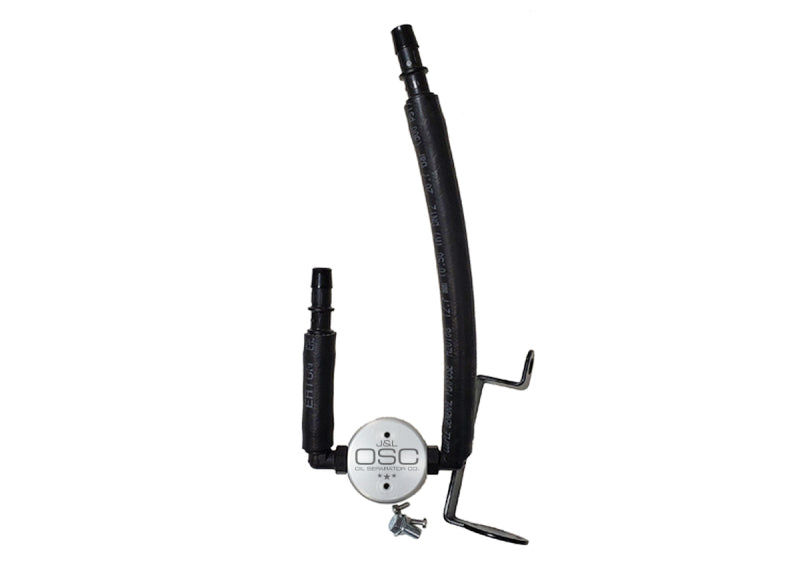 J&amp;L 05-23 Dodge Charger 5.7L Hemi Passenger Side Oil Separator 3.0 - Clear Anodized