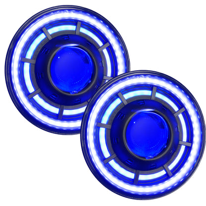 ORACLE Lighting 0718 Jeep Wrangler JK Oculus 7in ColorSHIFT Bi-LED Projector Headlights