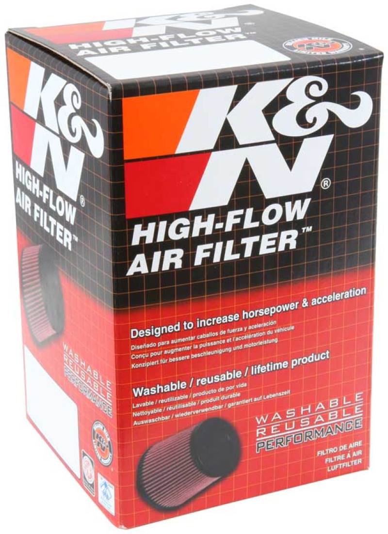 K&N Universal Round Clamp-On Air Filter 2-7/8in. Flange / 4-1/2in. OD / 5in. Height