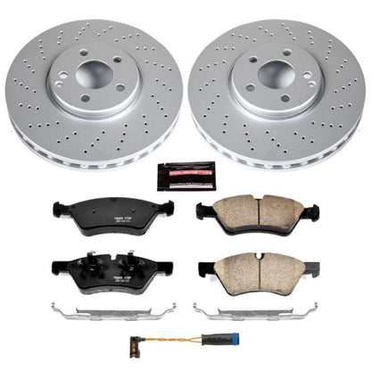 Power Stop 07-09 Mercedes-Benz E350 Front Z23 Evolution Sport Coated Brake Kit