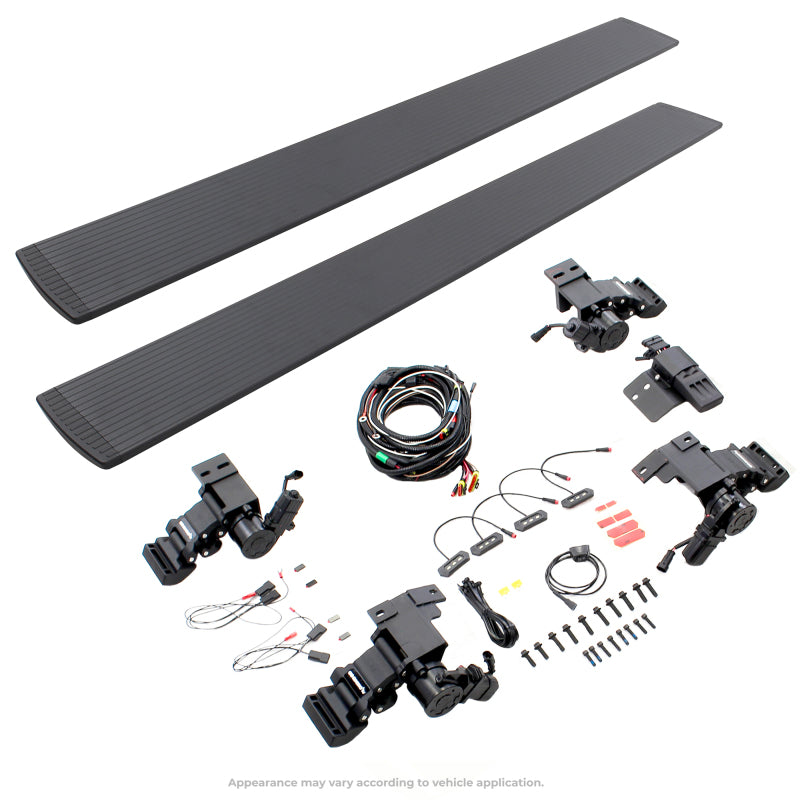 RealTruck 07-14 Chevrolet Silverado 1500 CC 4dr VoltStep Electric Running Board Kit - Textured Black