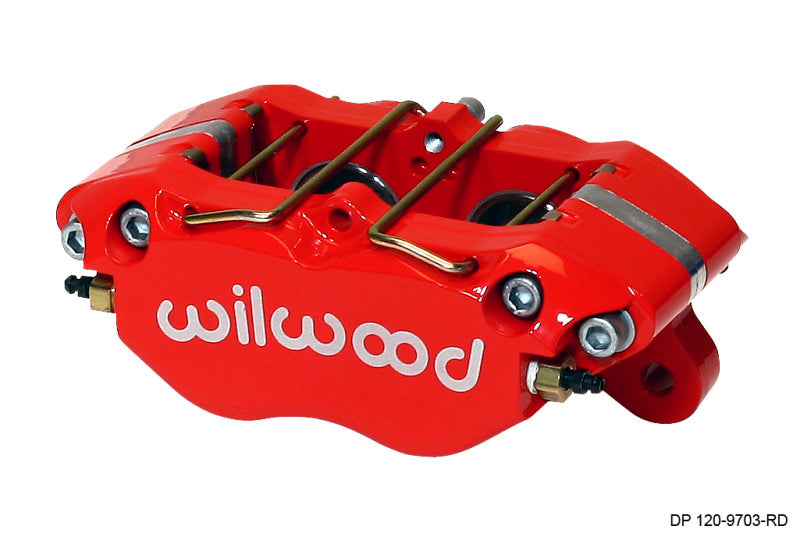 Wilwood Caliper-Dynapro 5.25in Mount - Red 1.38in Pistons .81in Disc