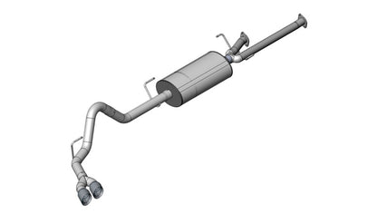 Corsa 2009-2010 Toyota Tundra Double Cab/Crew Max 5.7L V8 Polished Sport Cat-Back Exhaust