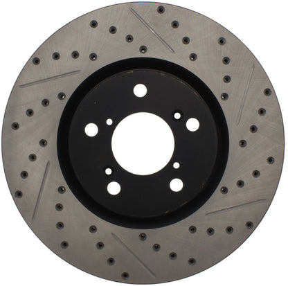 StopTech 07-08 Acura MDX SportStop Slotted & Drilled Right Front Rotor