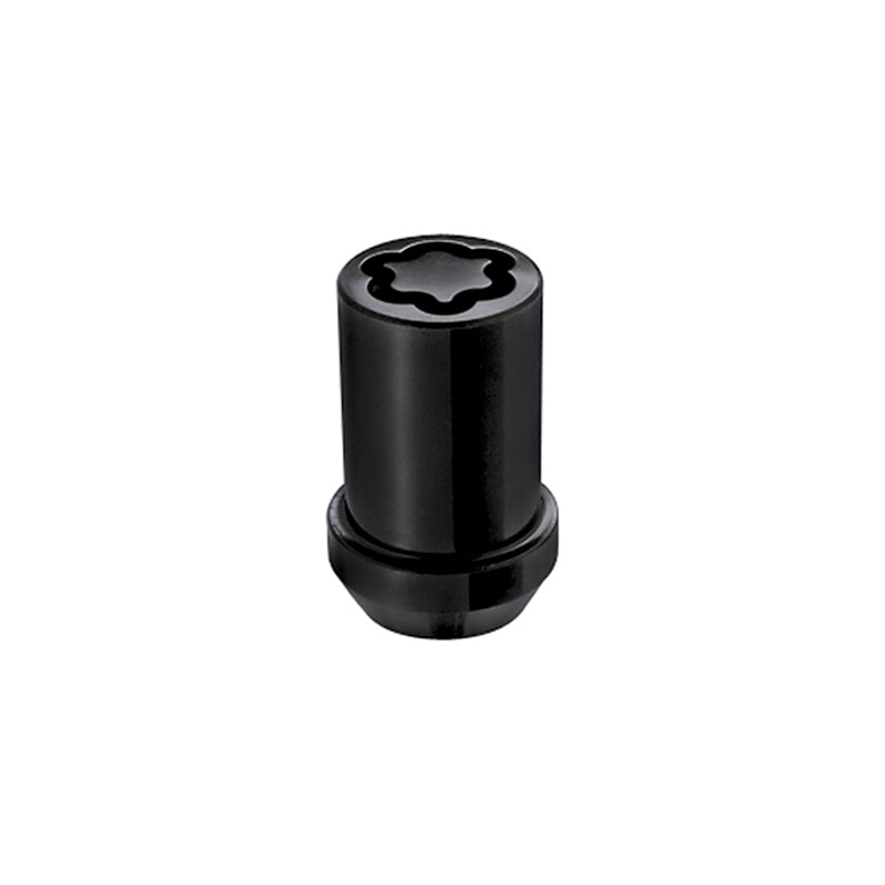 McGard Wheel Lock Nut Set - 4pk. (Tuner / Cone Seat) M12X1.5 / 13/16 Hex / 1.24in. Length - Black