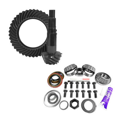 Yukon 11.25in Dana 80 3.73 Rear Ring & Pinion Install Kit 4.375in OD Head Bearing