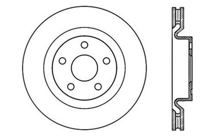 StopTech Drilled Sport Brake Rotor