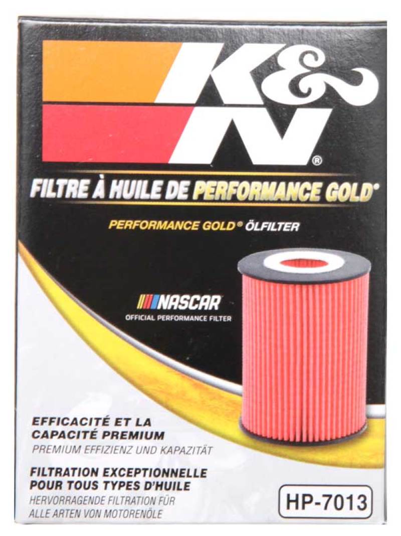 K&N 07-09 Mazdaspeed3 Performance Gold Oil Filter (OEM style cartridge filter)