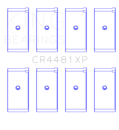 King Engine Bearings Mitsubishi 4G63/4G64 6 Bolt 1st Gen DSM Performance Rod Bearing Set - Size STDX