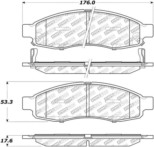 StopTech Street Select Brake Pads - Rear