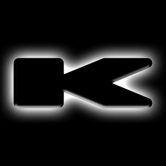 ORACLE Lighting Universal Illuminated LED Letter Badges - Matte Blk Surface Finish - K