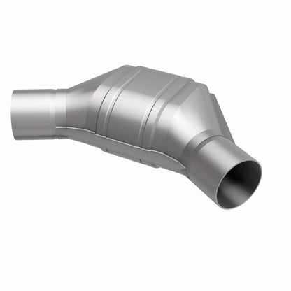 MagnaFlow Universal Catalytic Converter 2.25 inch Angled O/O PC2 Front
