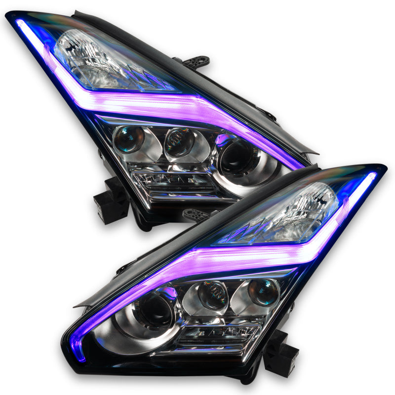 Oracle 15-21 Nissan GT-R RGB+W (Lightning Bolt) Headlight DRL Kit- w/o Controller