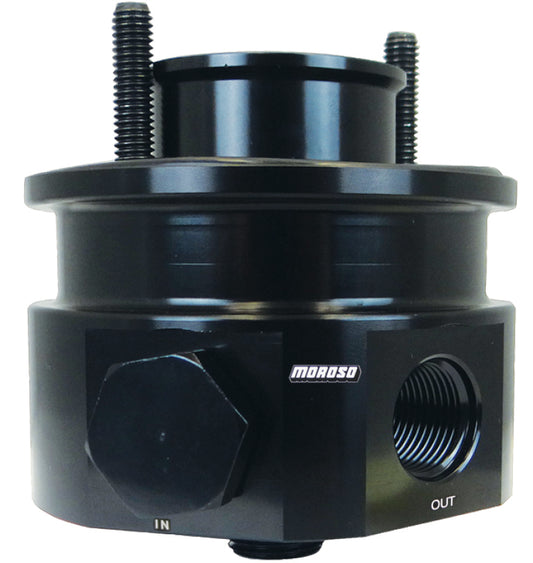 Moroso Chevrolet Big Block Oil Filter Adapter - Sandwich - Accumulator/External Pump