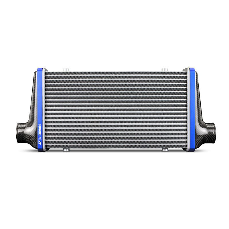 Mishimoto Universal Carbon Fiber Intercooler - Matte Tanks - 600mm Silver Core - S-Flow - BL V-Band