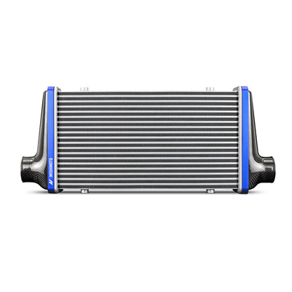 Mishimoto Universal Carbon Fiber Intercooler - Matte Tanks - 525mm Black Core - C-Flow - BL V-Band