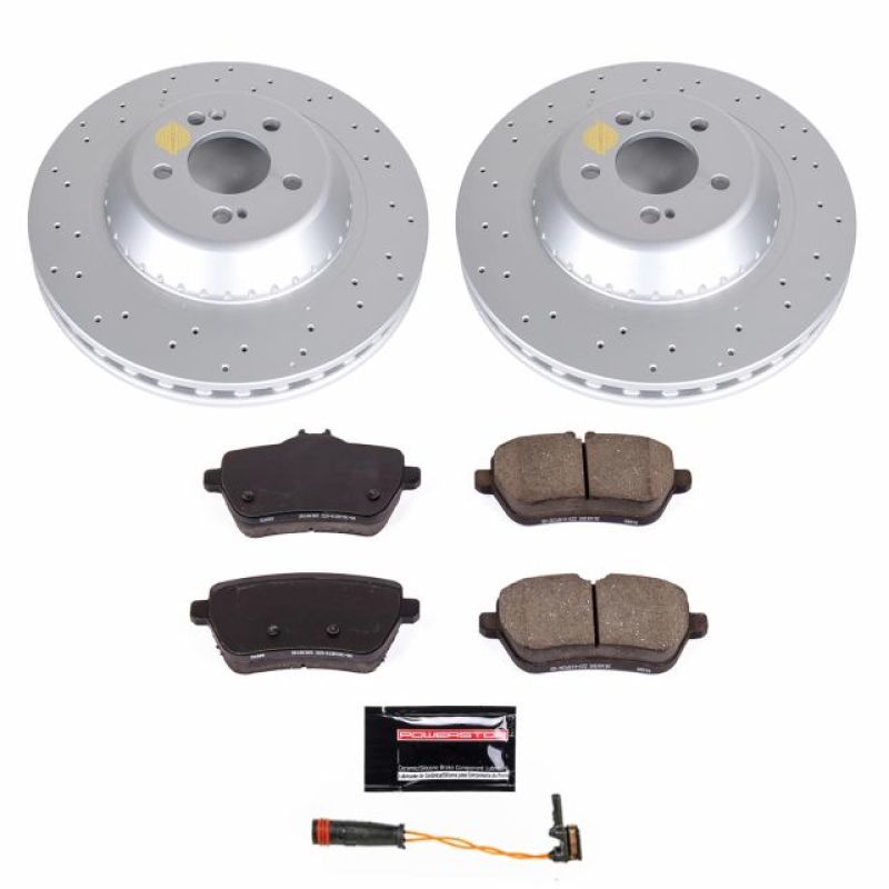 Power Stop 2018 Mercedes-Benz S450 Rear Z23 Evolution Sport Coated Brake Kit