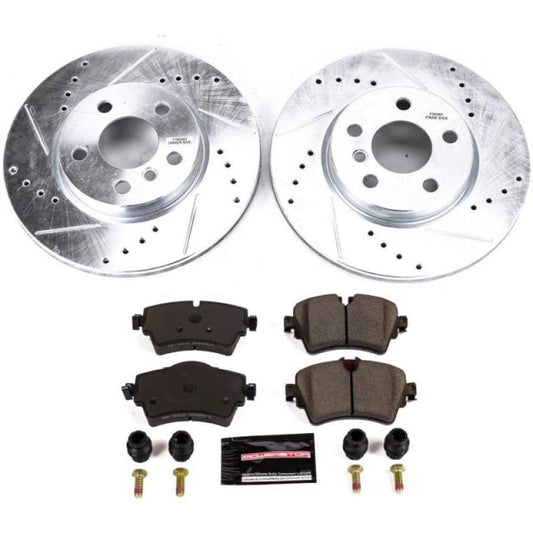 Power Stop 16-18 Mini Cooper Clubman Front Z23 Evolution Sport Brake Kit